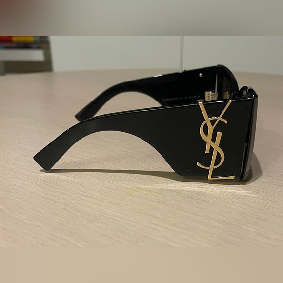 Saint Laurent Sl M119 Blaze Oversized Sunglasses Black - Picture 3 of 6